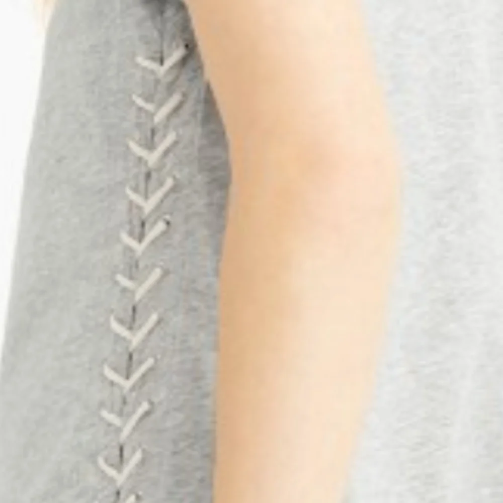 J. Crew short sleeve T Shirt Lace Up Sides Ties at Bottom Sides Small